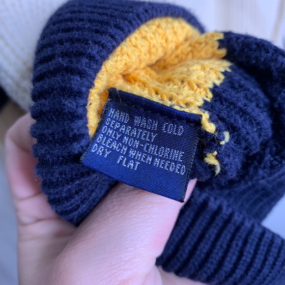 L Knitted Nautica Sweater Large striped - Picture 7 of 8